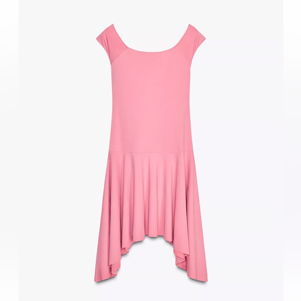 Zara ASYMMETRIC HEM POLYAMIDE DRESS Brand new w tags